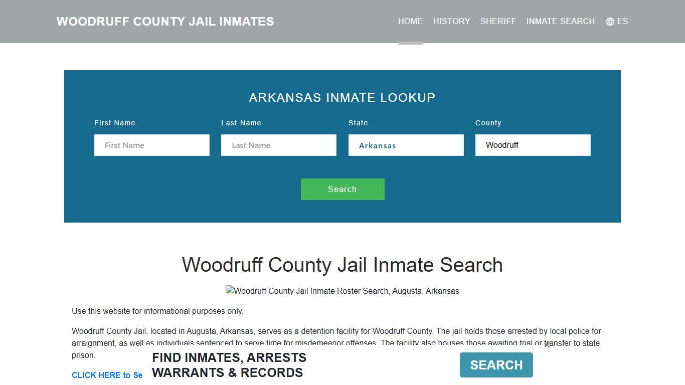 Woodruff County Jail Inmate Roster Lookup, Augusta, AR